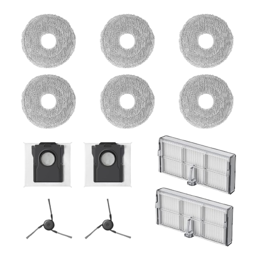 mova robot vacuum accessory black background