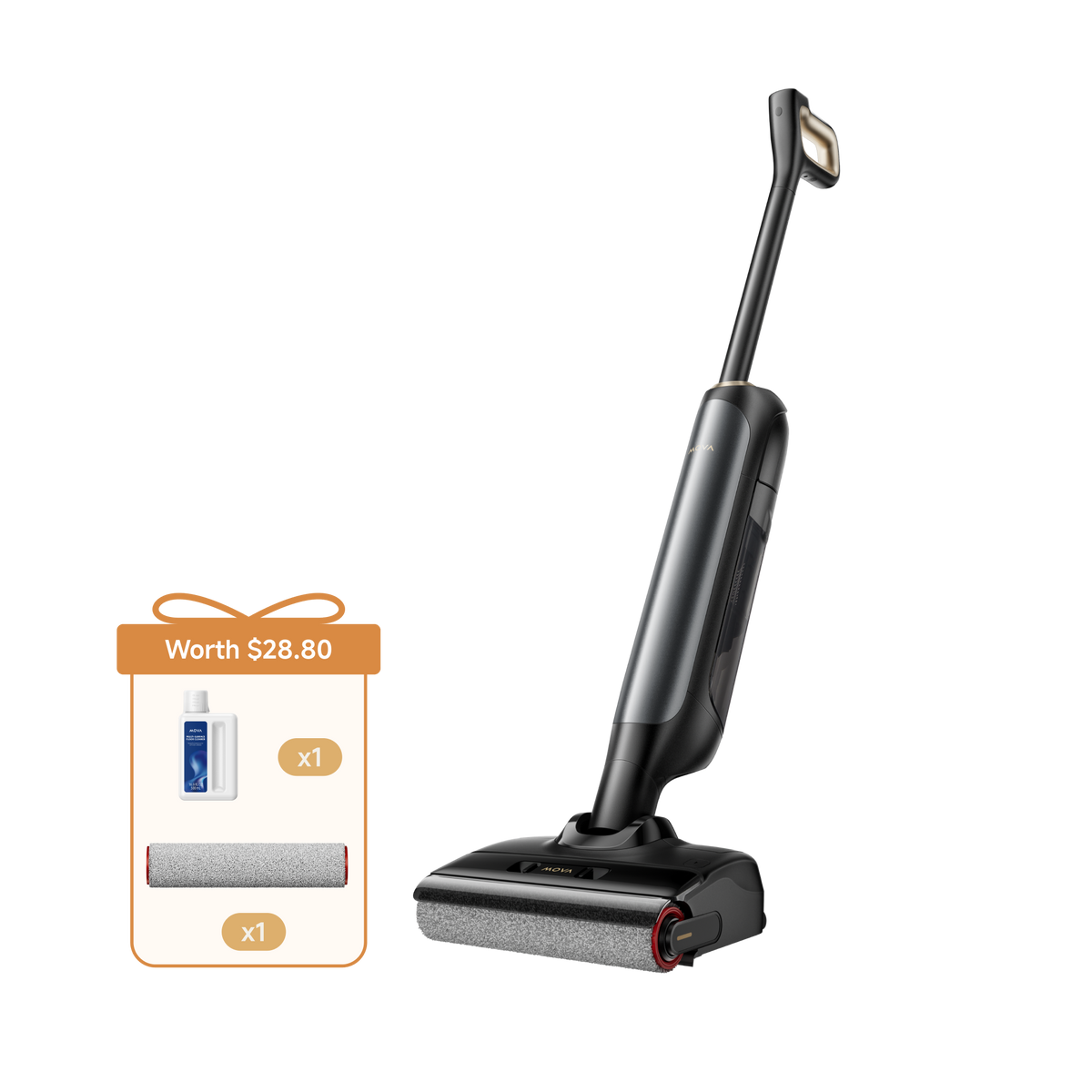 MOVA M10 + Brush Roller + Floor Cleaner