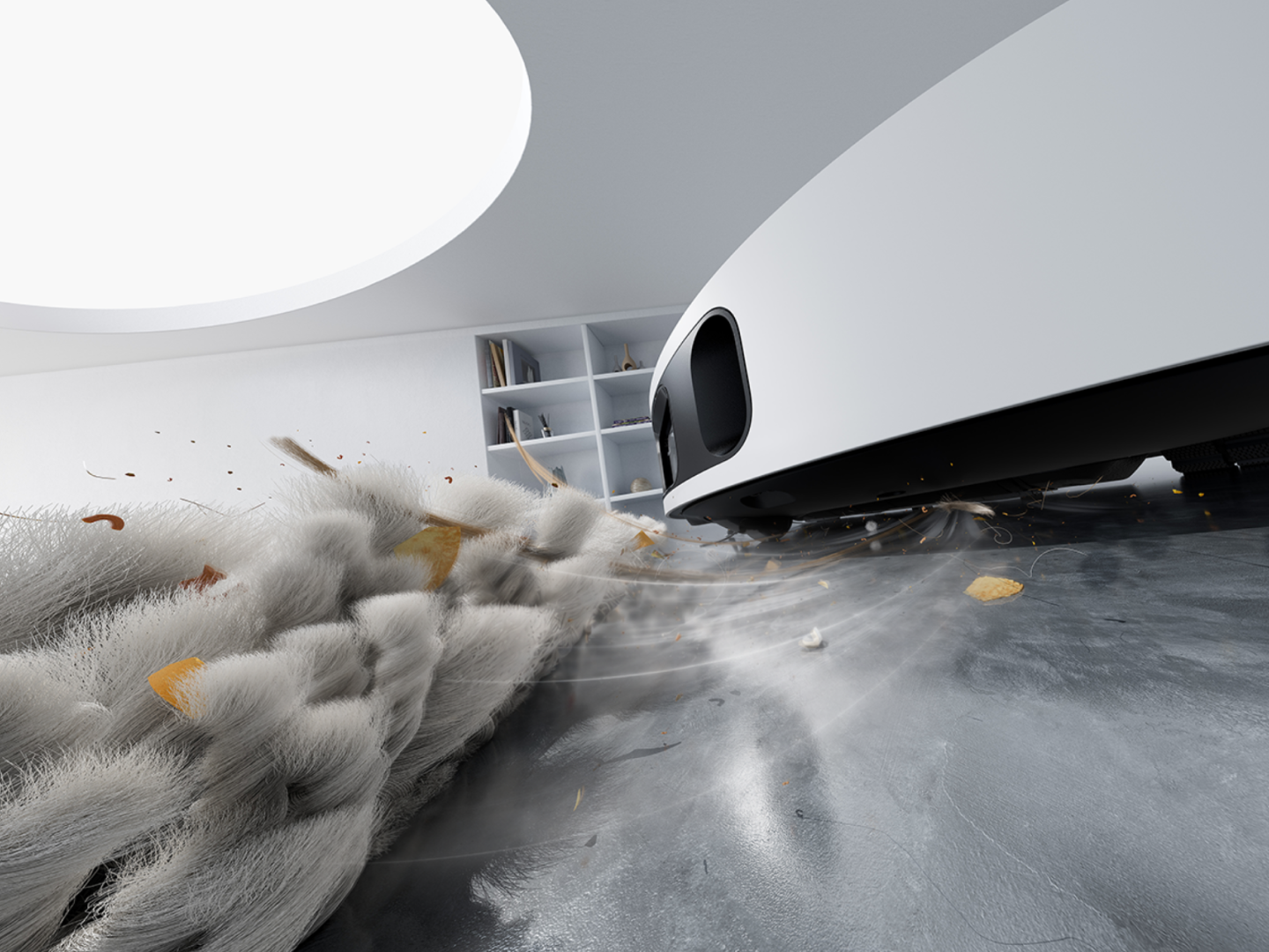 Suction that reaches the fibers