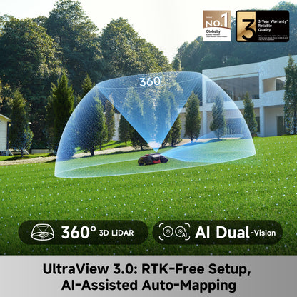 MOVA Lidax Ultra 3000 AWD Robotic Lawn Mower