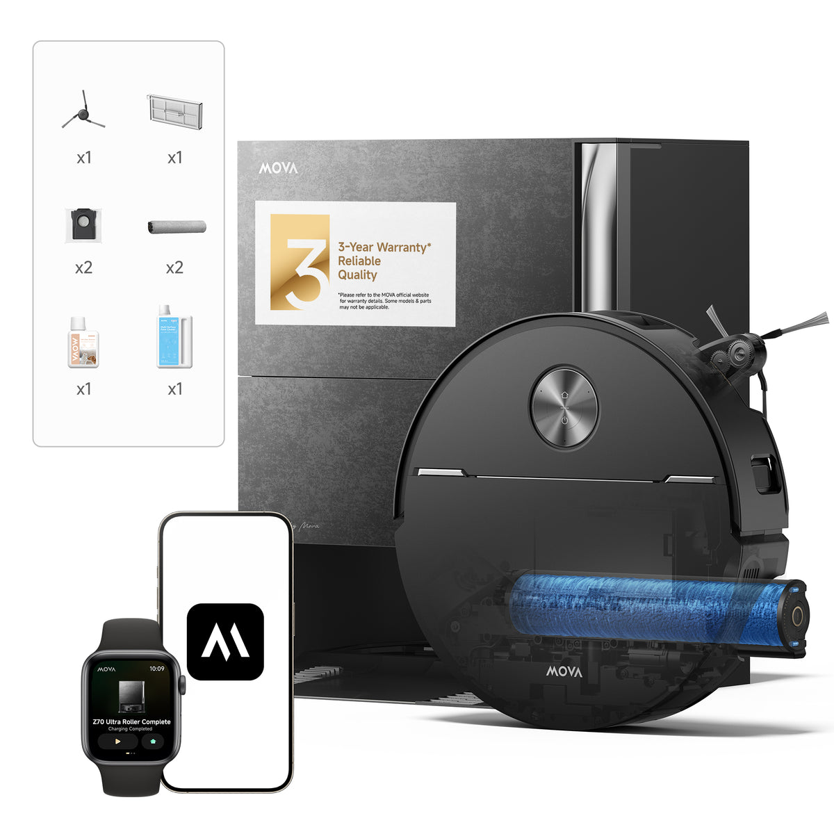 MOVA Z70 Ultra Roller Complete Robot Vacuum