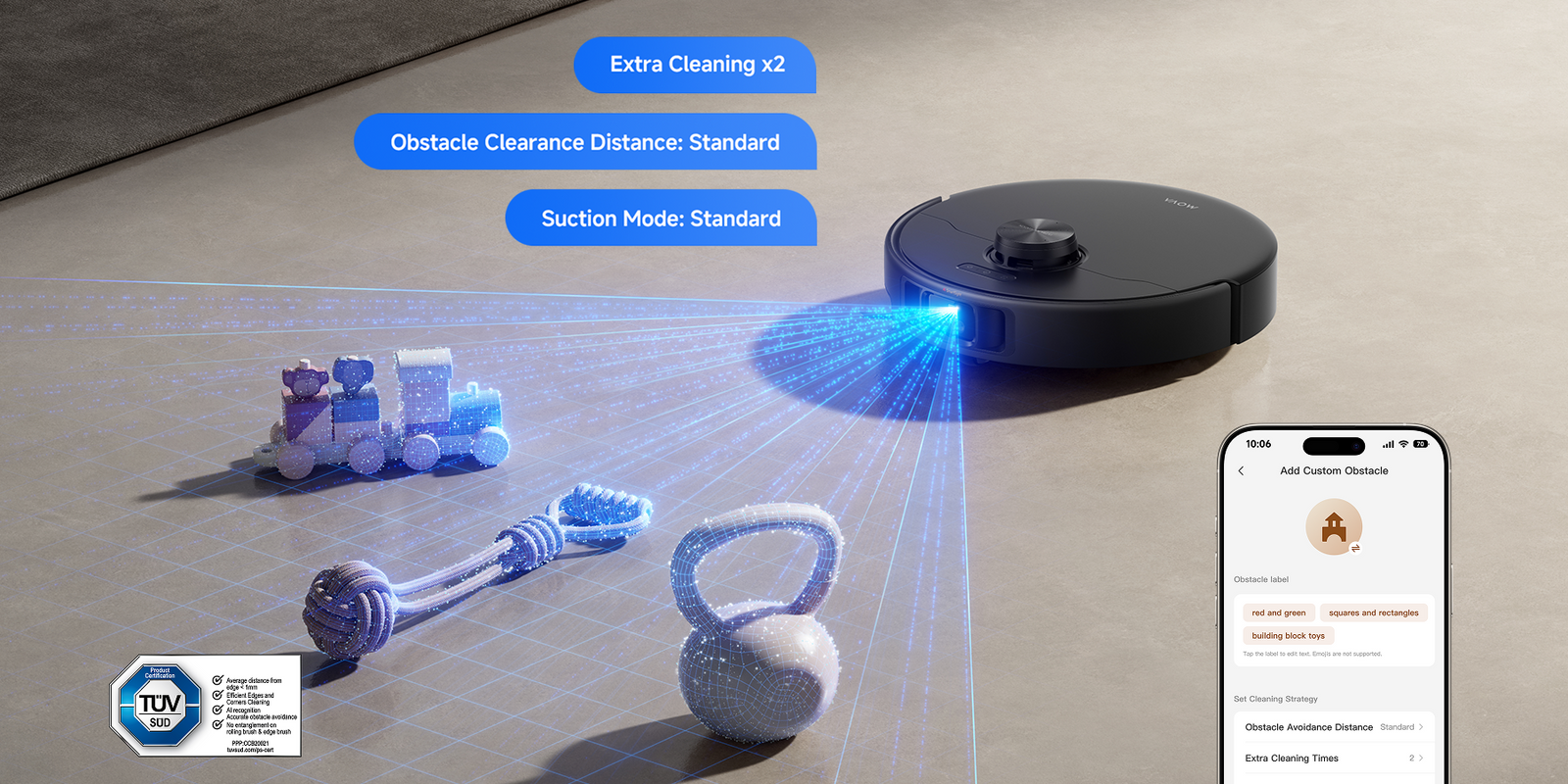 Smart Obstacle Avoidance with App Control - 