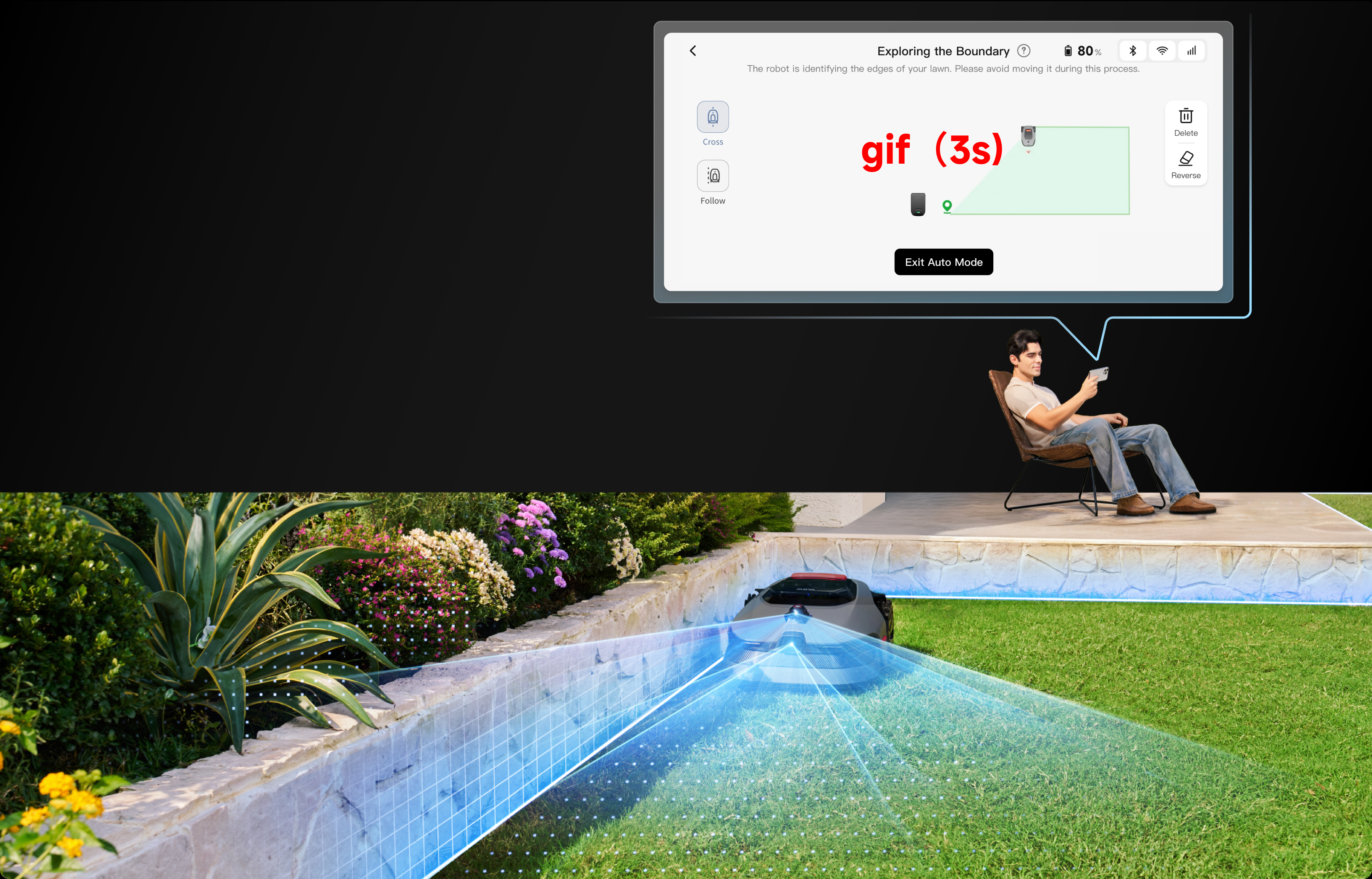 Switch On.Map Ready. <br>Mow Anywhere