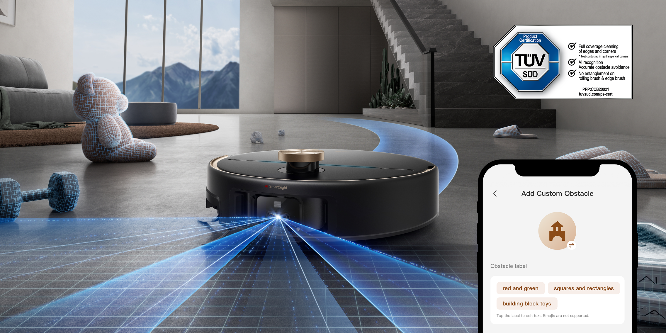 Smart Obstacle
Avoidance & App Control