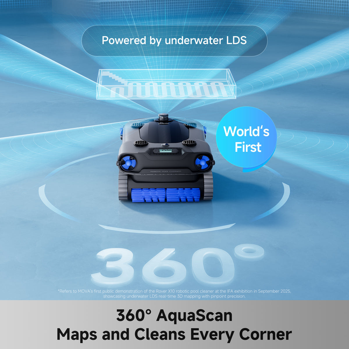 MOVA Rover X10 Cordless Robotic Pool Cleaner | MOVA US