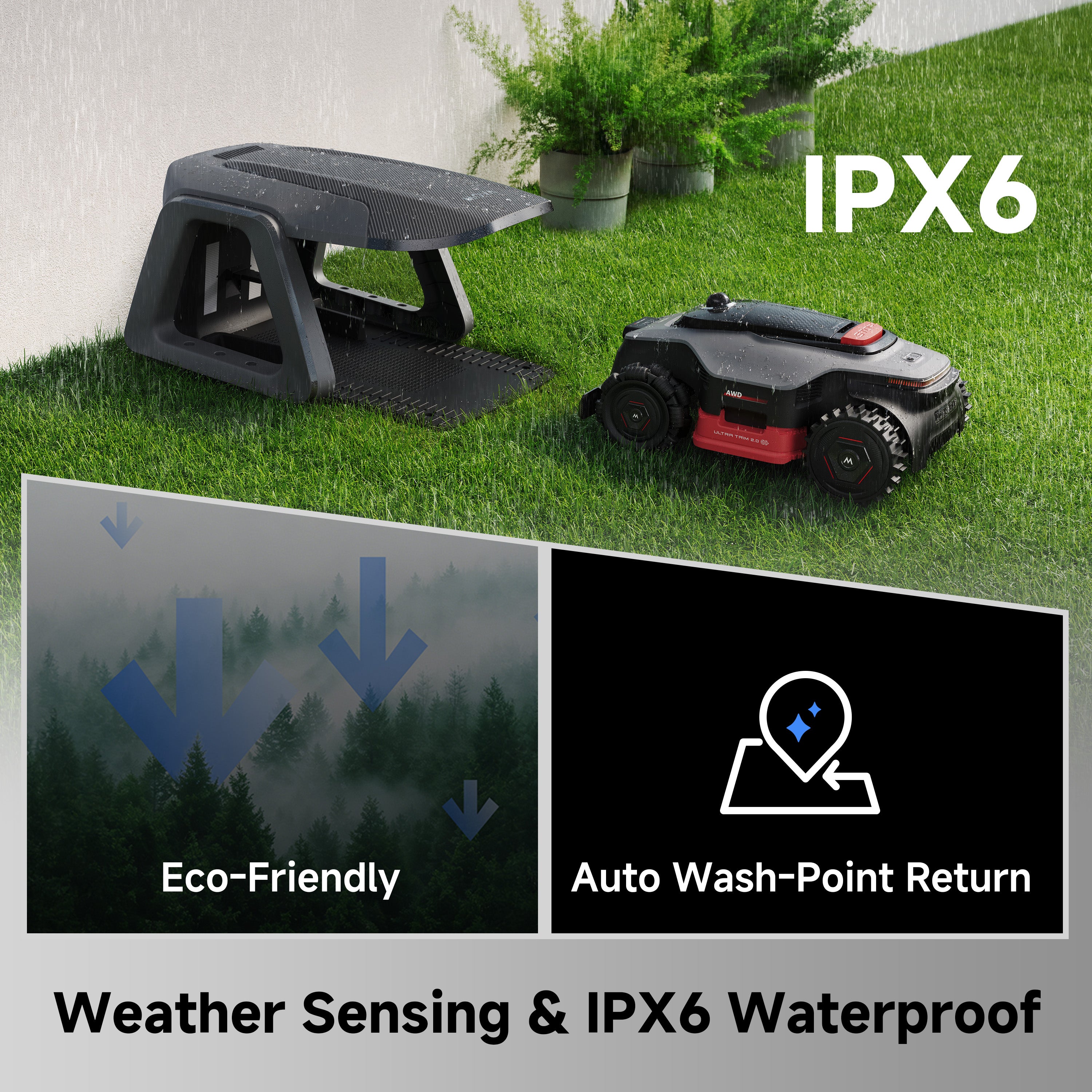 MOVA Lidax Ultra 3000 AWD Robotic Lawn Mower | MOVA US