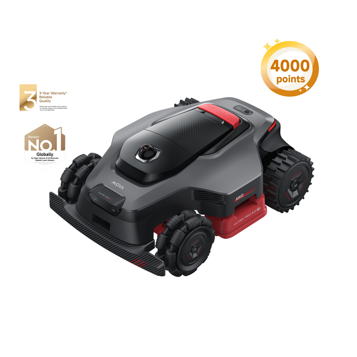 MOVA Lidax Ultra 3000 AWD Robotic Lawn Mower | 0.75 acre