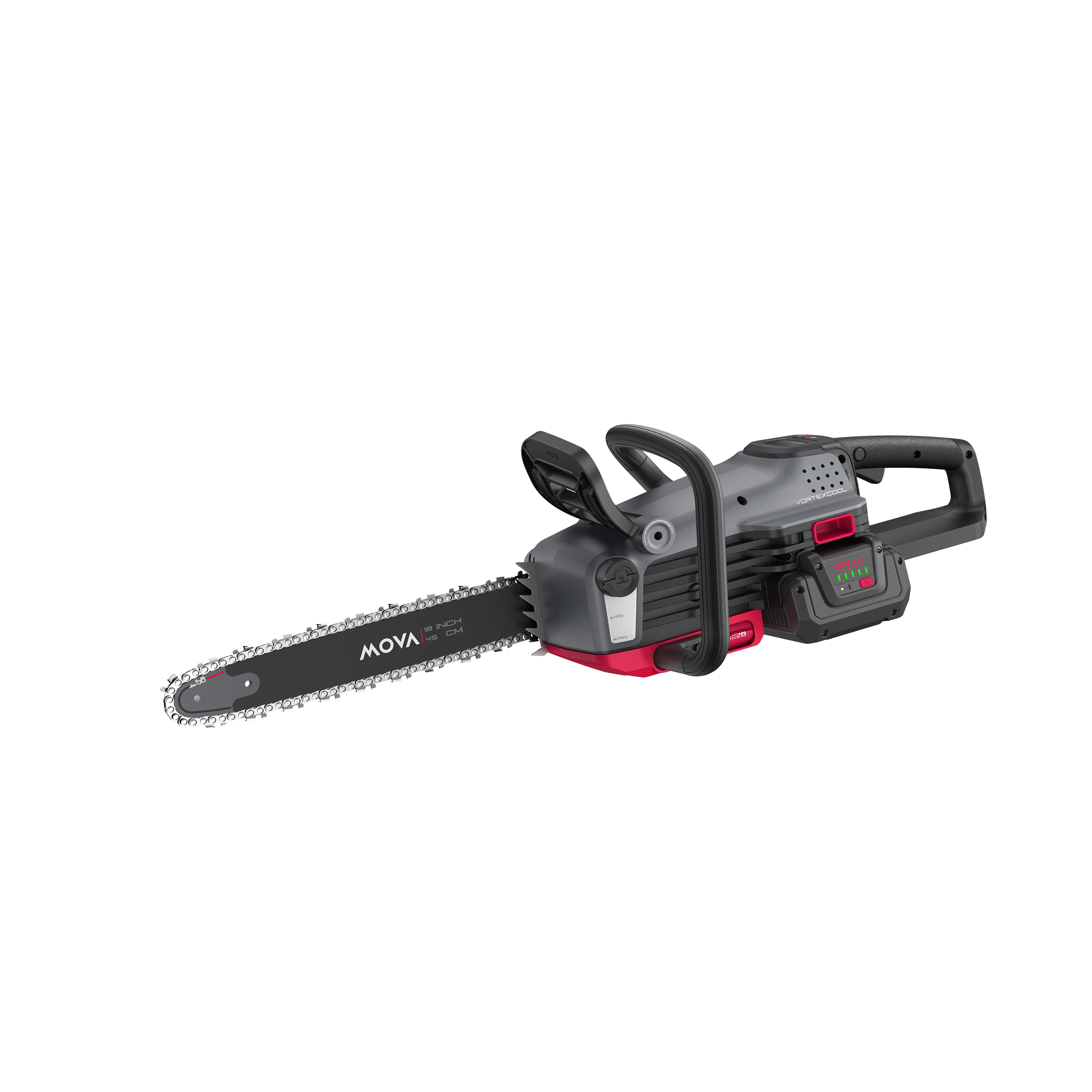 MOVA 60V 18" OilPulse Brushless Chainsaw - Kit(1*5A Battery & 1*430W Charger Included)