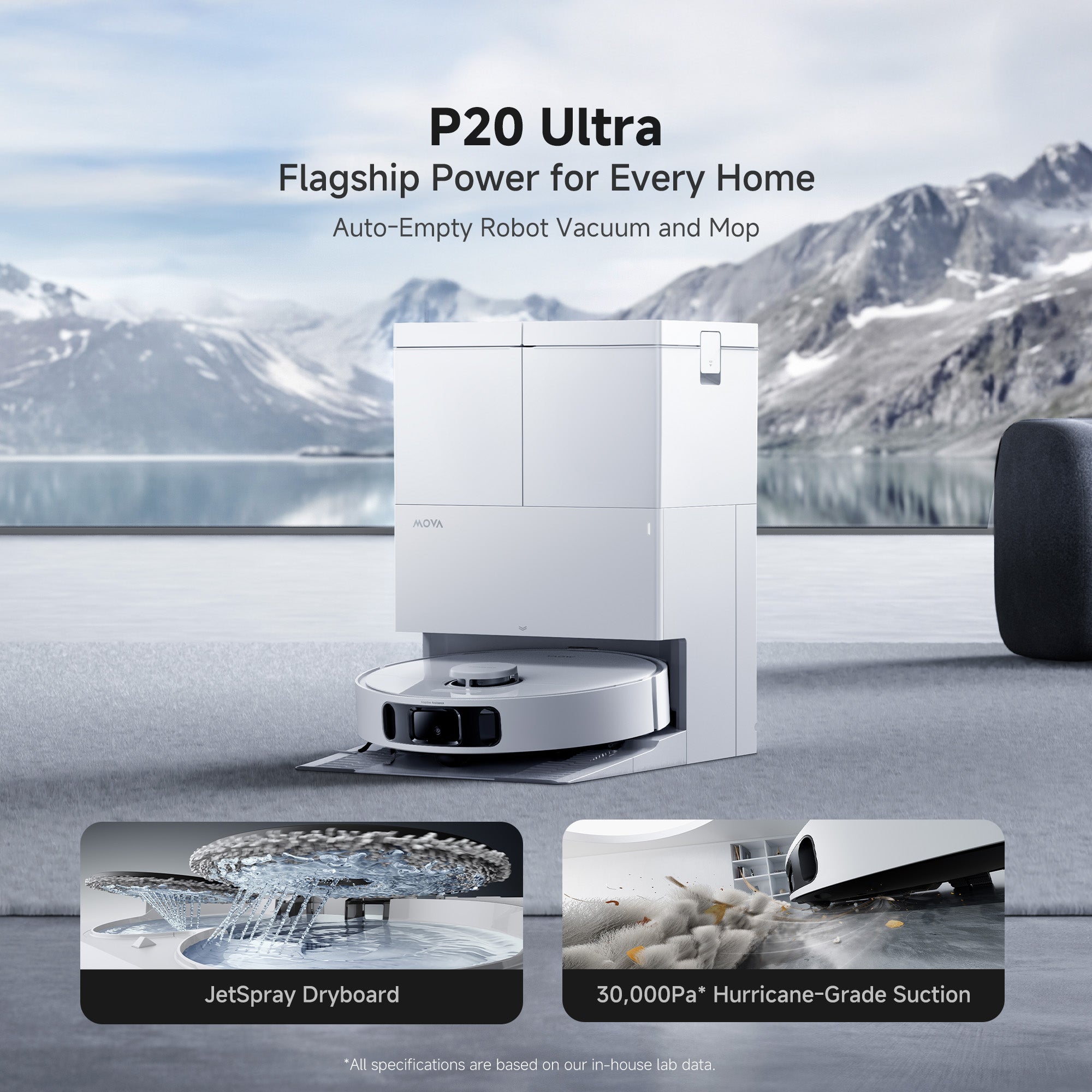 MOVA P20 Ultra Robot VacuumMOVA P20 Ultra Robot Vacuum | 30,000Pa