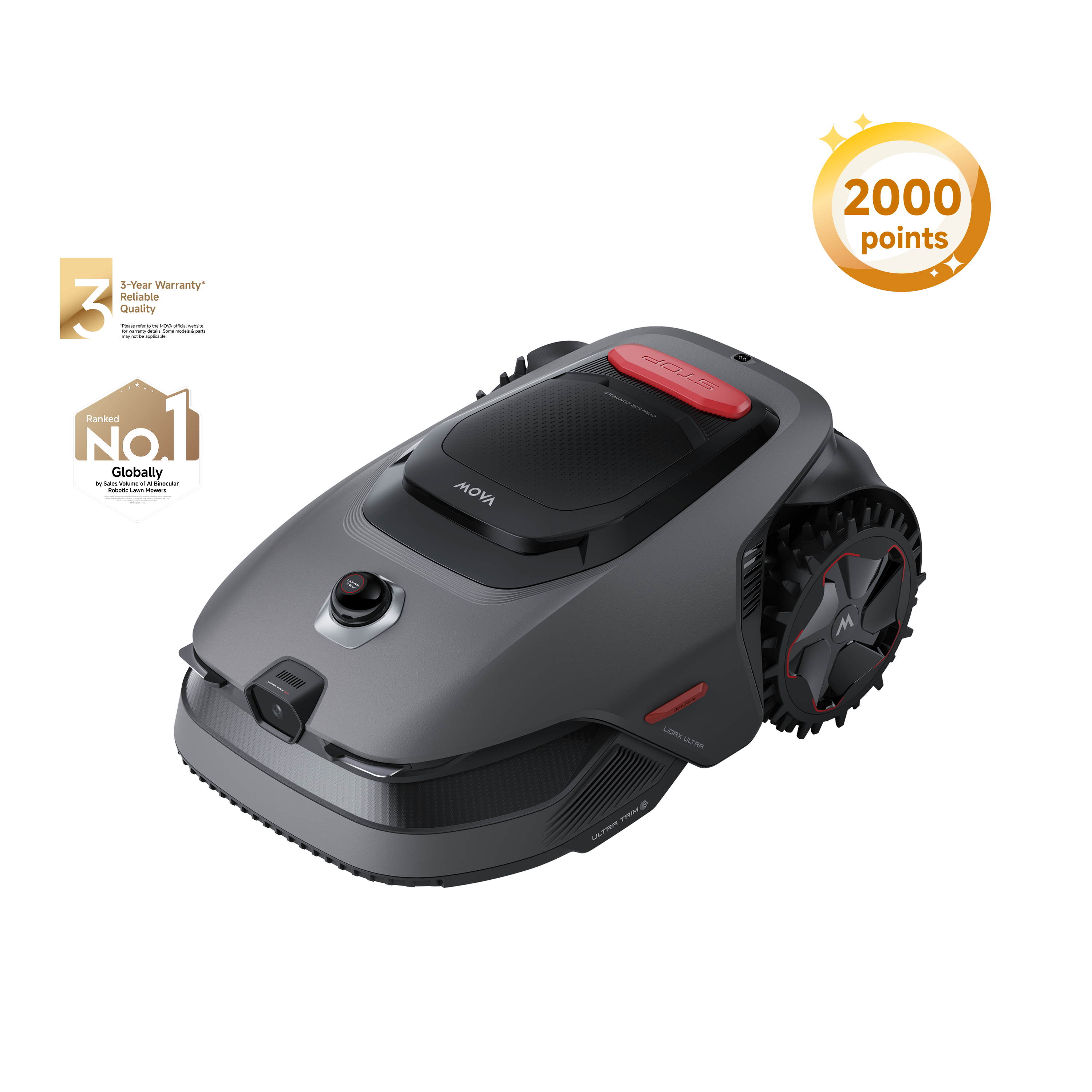 Saisonstart MOVA Lidax Pro 800 Robotic Lawn Mower | 0.2 Acre