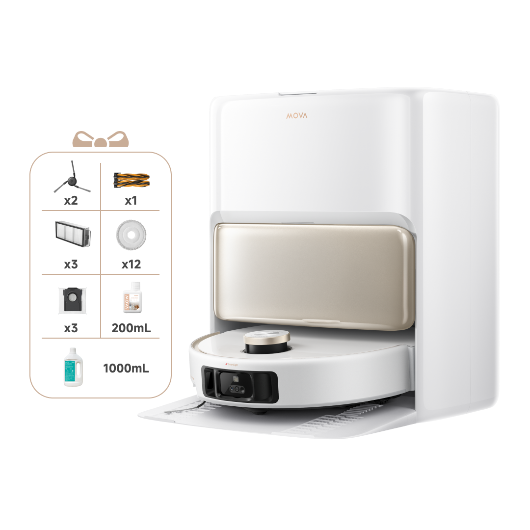 mova v50 uc robot vacuum white with station