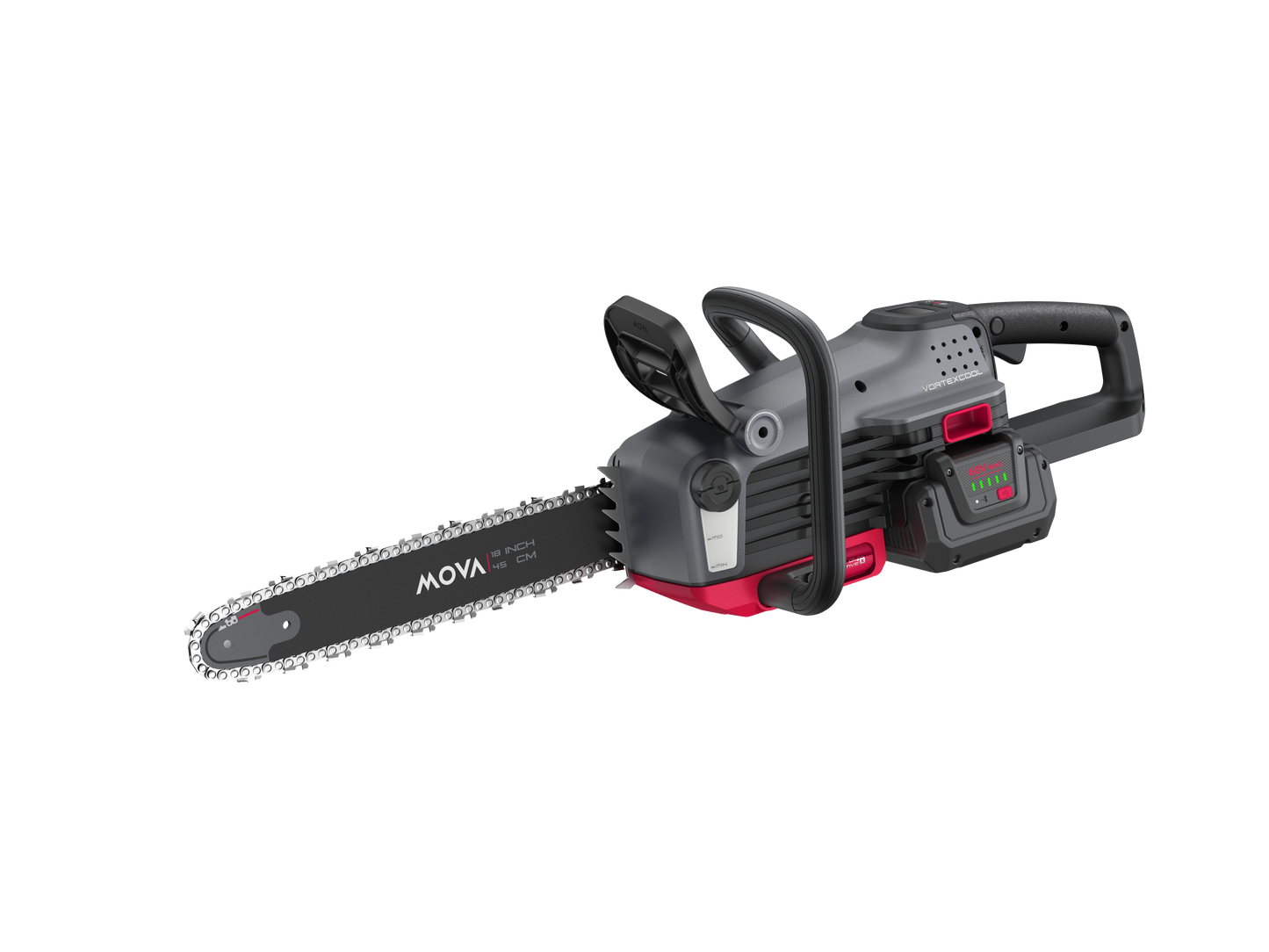 MOVA 60V 18" OilPulseTM Brushless Chainsaw - Kit(1*5A Battery & 1*430W Charger Included)