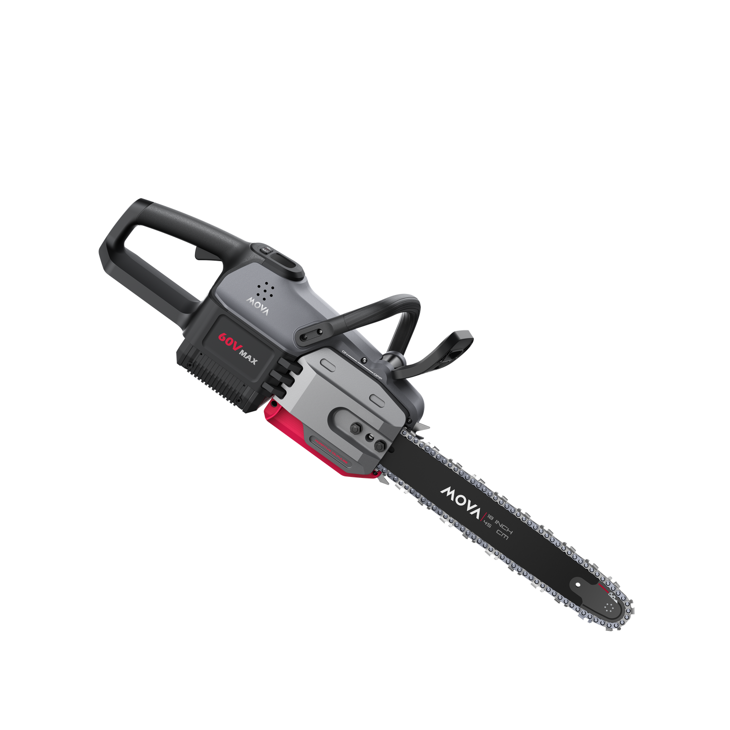 MOVA 60V 18" OilPulseTM Brushless Chainsaw - Kit(1*5A Battery & 1*430W Charger Included)
