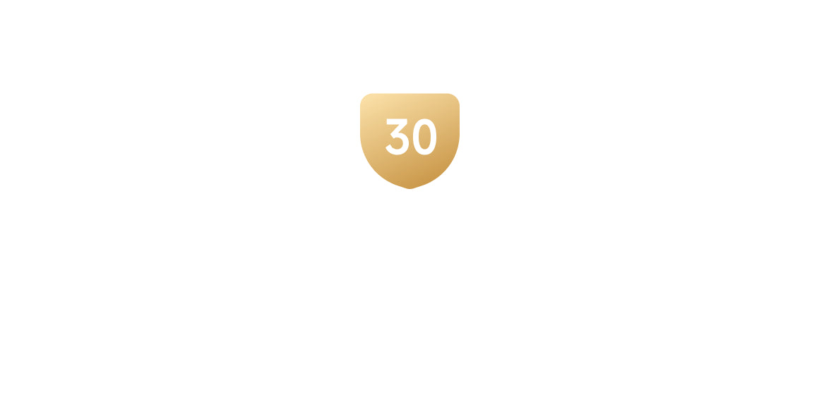 30-Day Hassle-Free Returns
