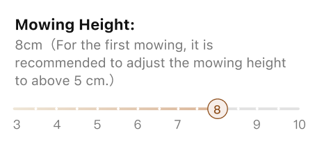 Mowing Height detail