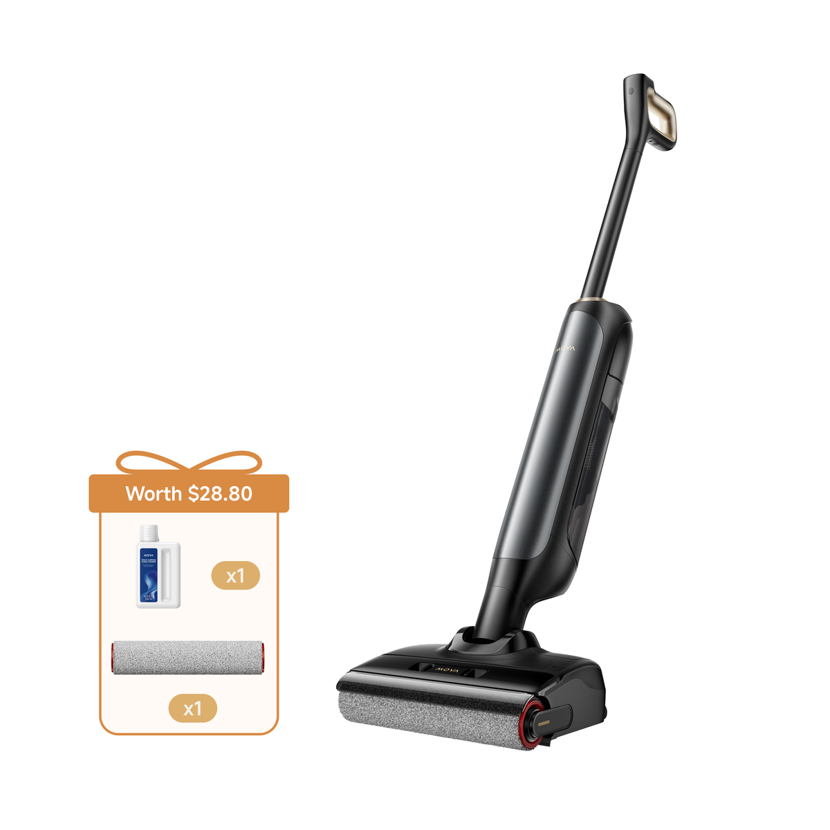 MOVA X4 Pro + Brush Roller + Floor Cleaner