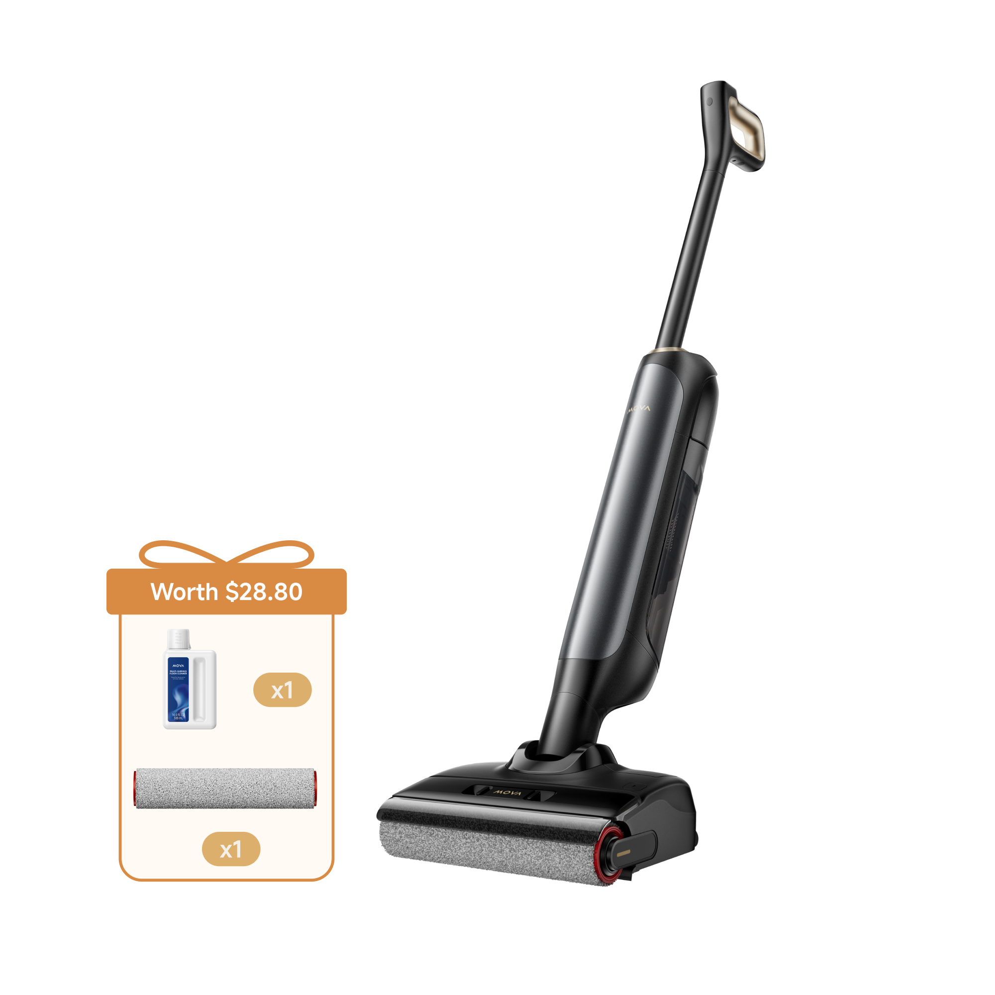 MOVA M10 + Brush Roller + Floor Cleaner