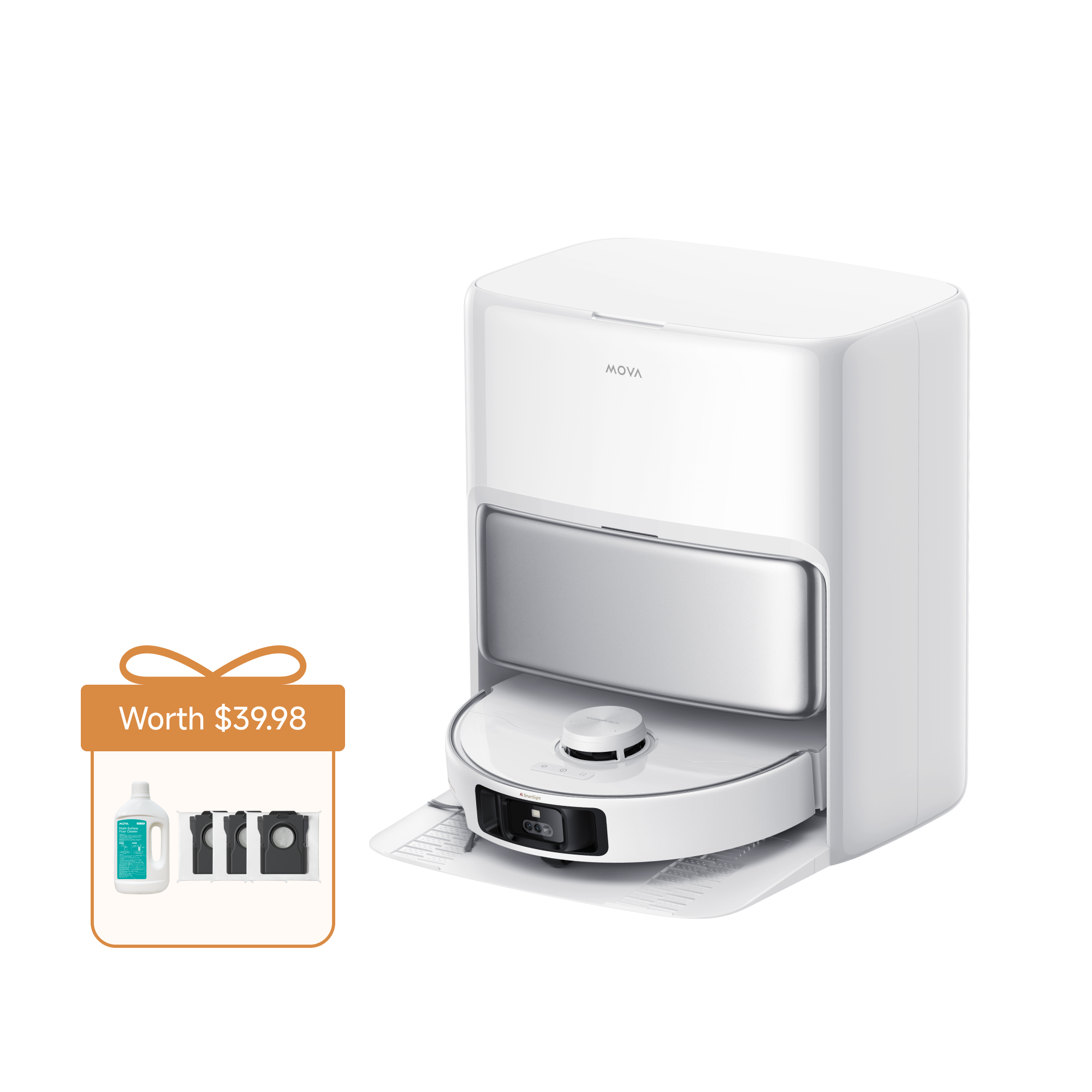MOVA P50 Pro Ultra + Floor Cleaner + Dust Collection Bag