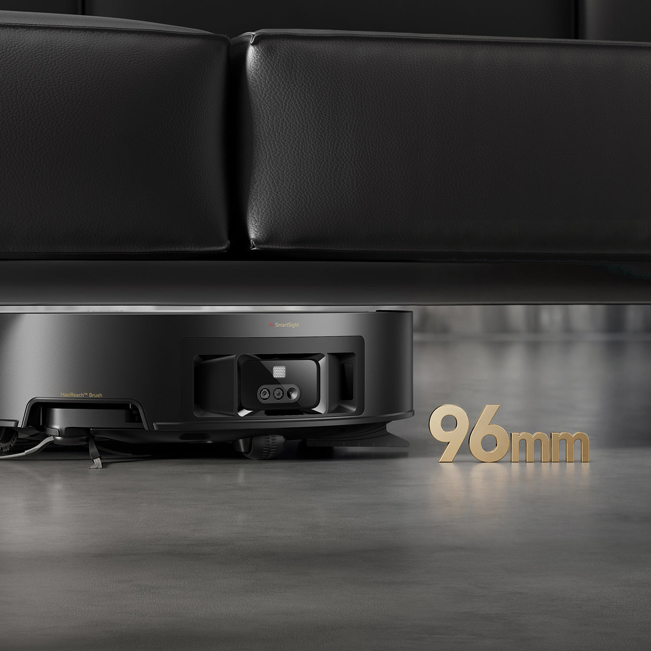 MOVA Z70 Ultra Roller Complete Robot Vacuum Retracted: Ultra-Slim Access